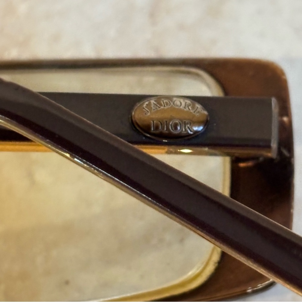Jadore Dior rectangular metal and plastic frame e… - image 8